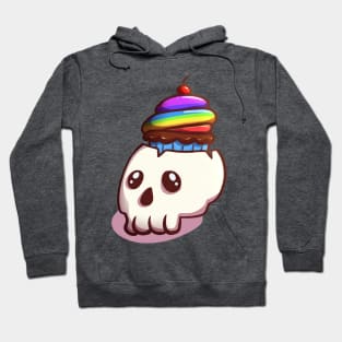 Skull Cupcake Halloween Cute Food Hoodie